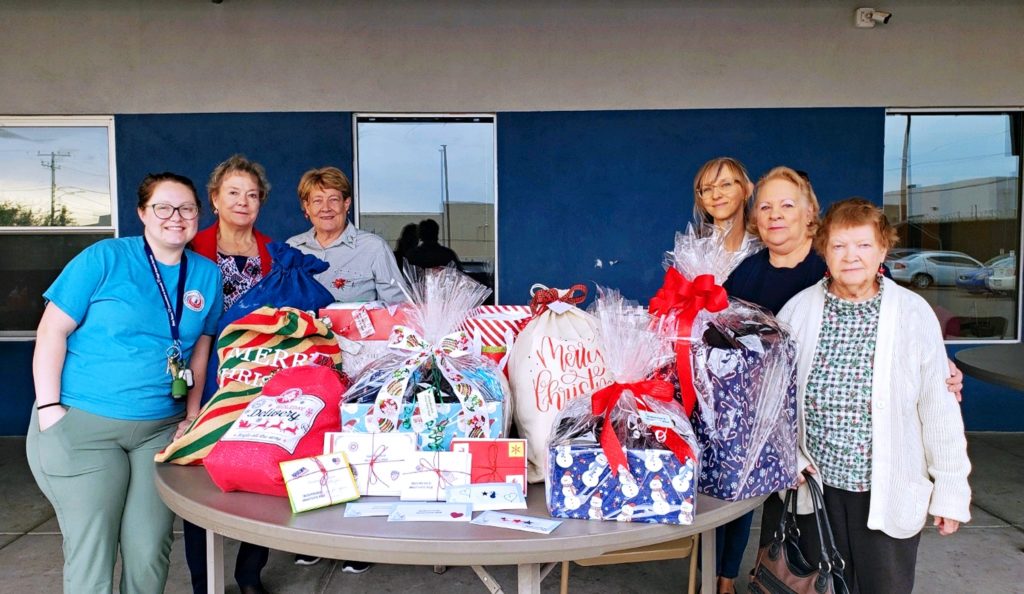 At Christmas, Anasazi Chapter, NSDAR delivered over 1,000 pairs of socks to the MANA House where they were distributed to veterans in need.